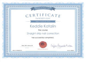 Katalin Keddie - Straight Strip Nail Correction